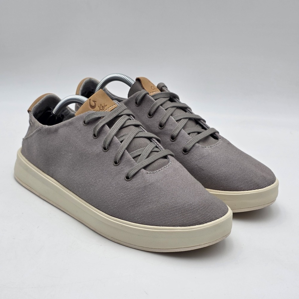OluKai Ki'ihele Li Slip-On Sneakers W/ Drop In Heel Gray Women's‎ Size 8.5